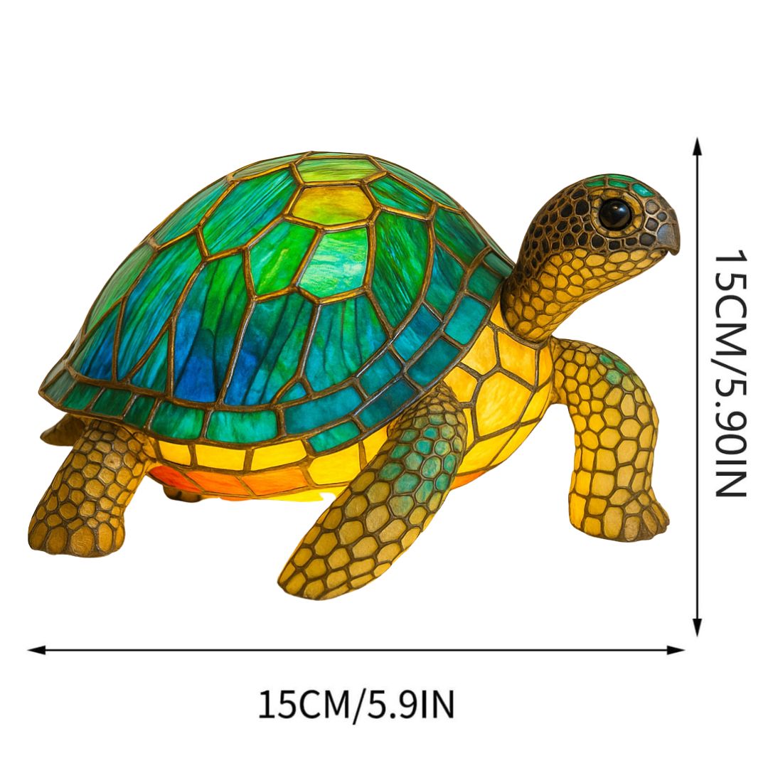 Handmade Turtle Lamp with Warm Light for Turtle Lovers Gift