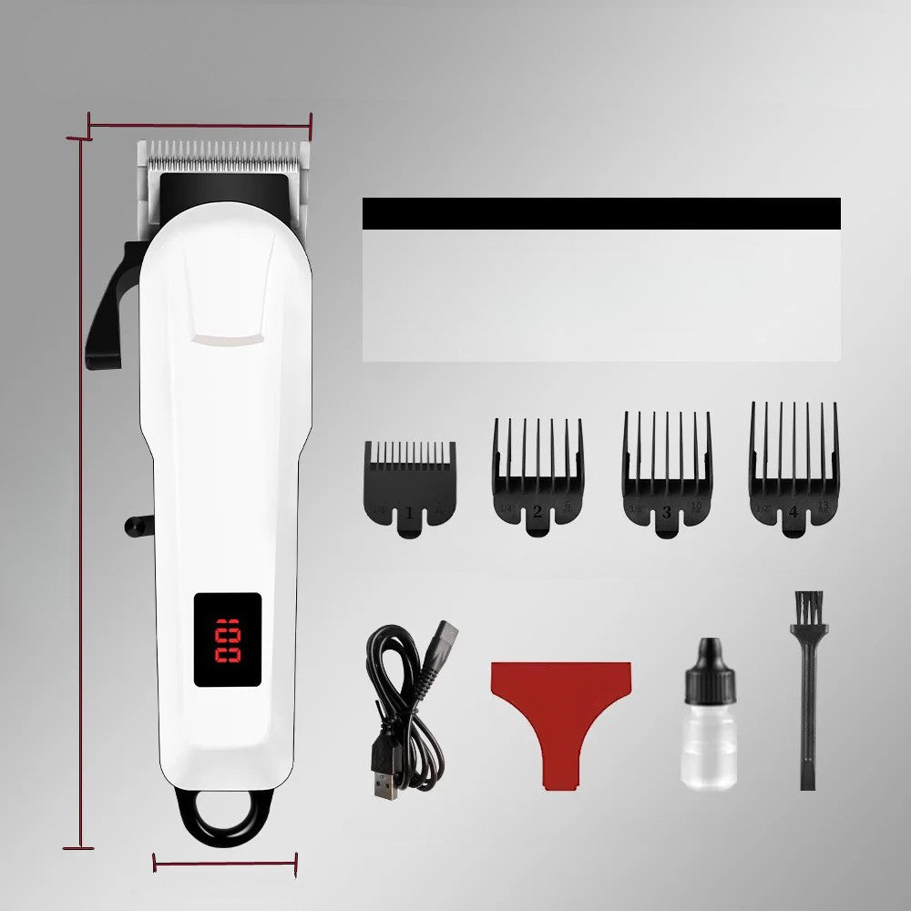Electric Hair Clipper Set with Digital LED Display