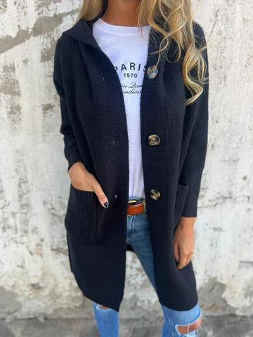 ELEONORA™|Manteau Tricoté à Capuche