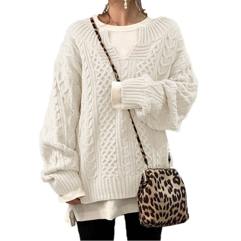 Soline™ | Pull tricoté à motif torsadé