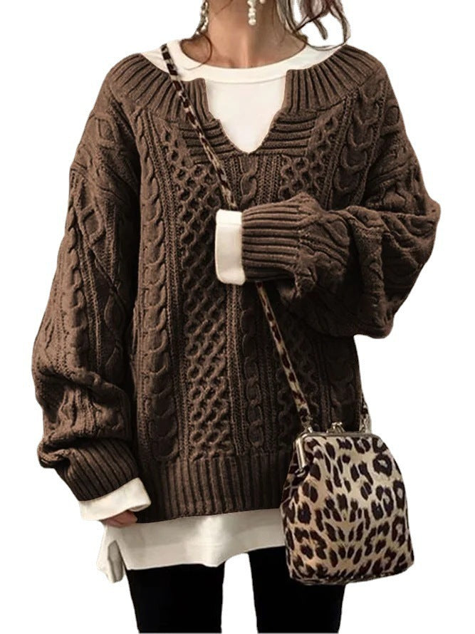 Soline™ | Pull tricoté à motif torsadé