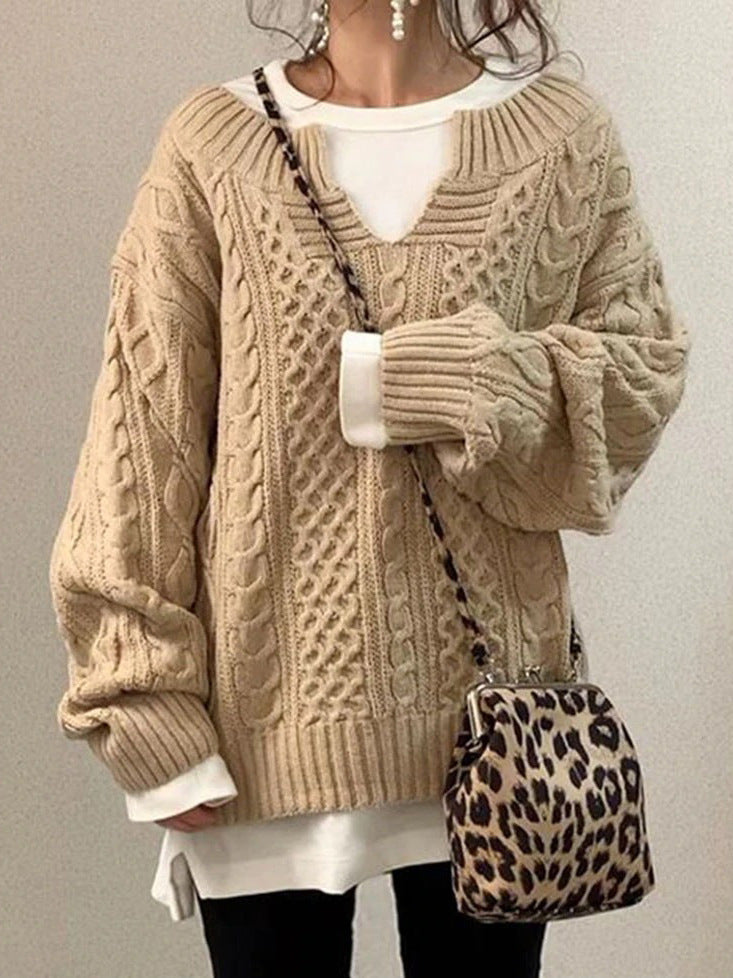 Soline™ | Pull tricoté à motif torsadé