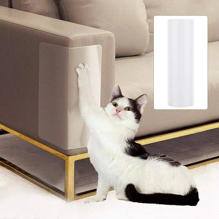 Clear Cat Scratch Protector Sheet for Fabric Furniture Upholstery
