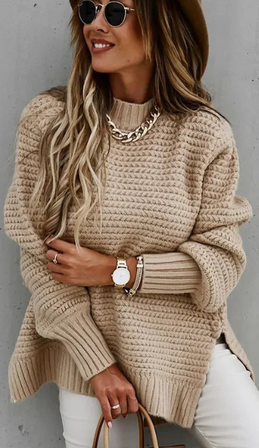 Pull demi-col roulé