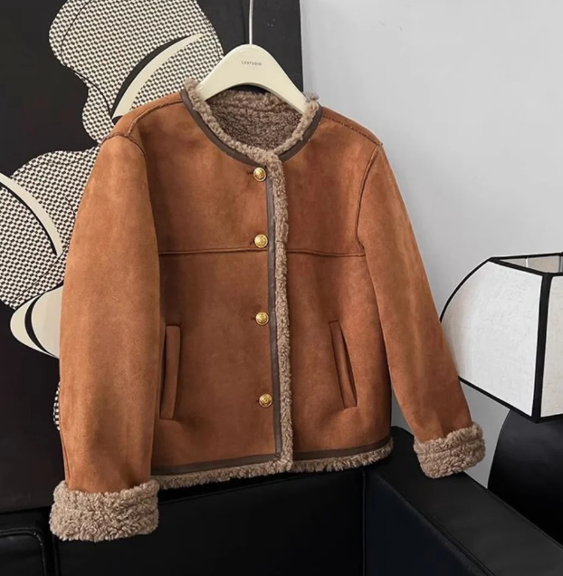 Veste en daim de luxe | Adèle™