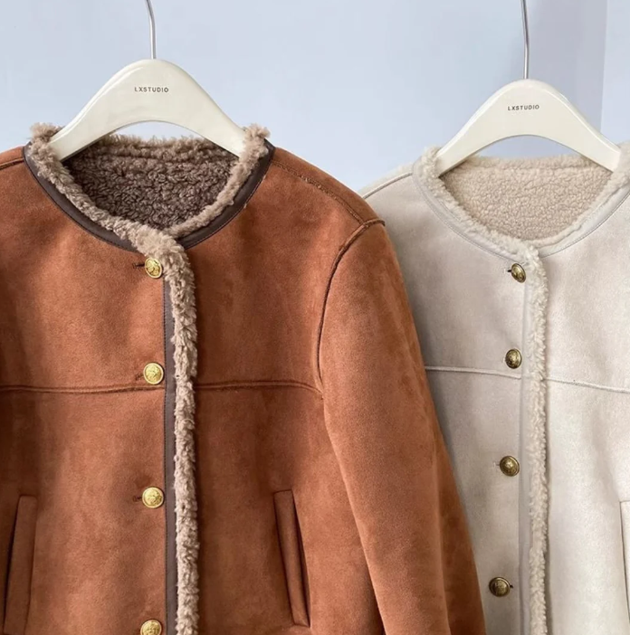 Luxury suede jacket | Adèle™