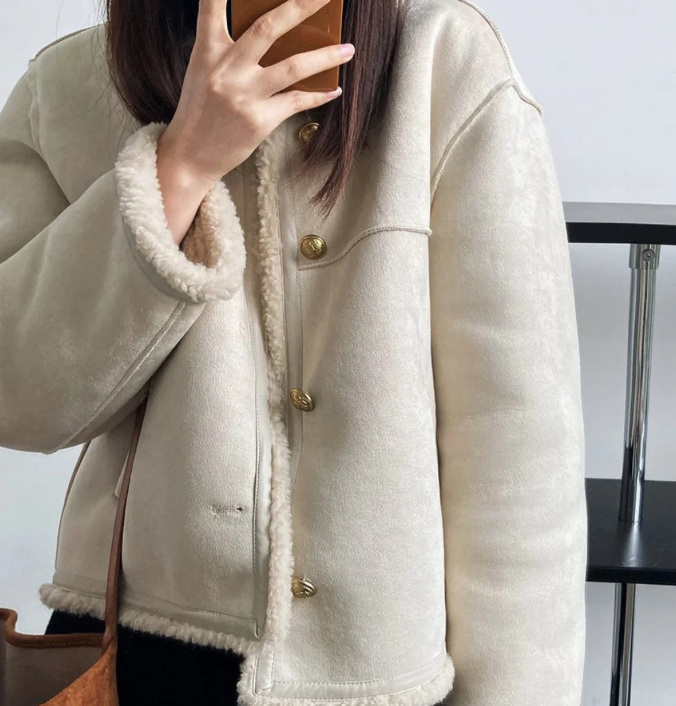 Veste en daim de luxe | Adèle™