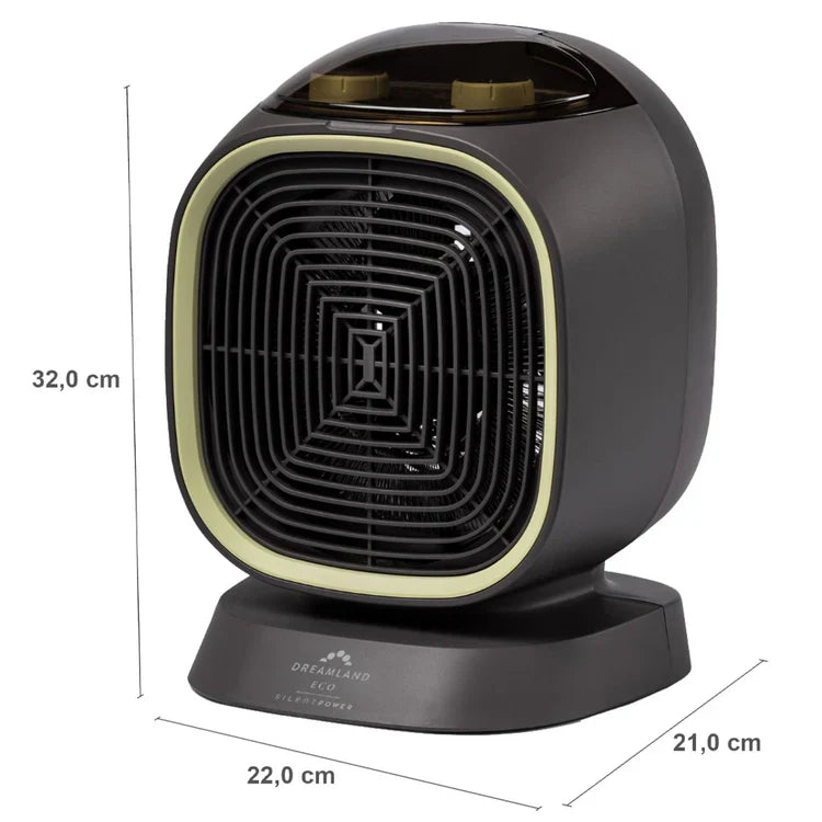 Silent Power Eco Fan Heater Low Energy Quiet Rapid Heating with IP21