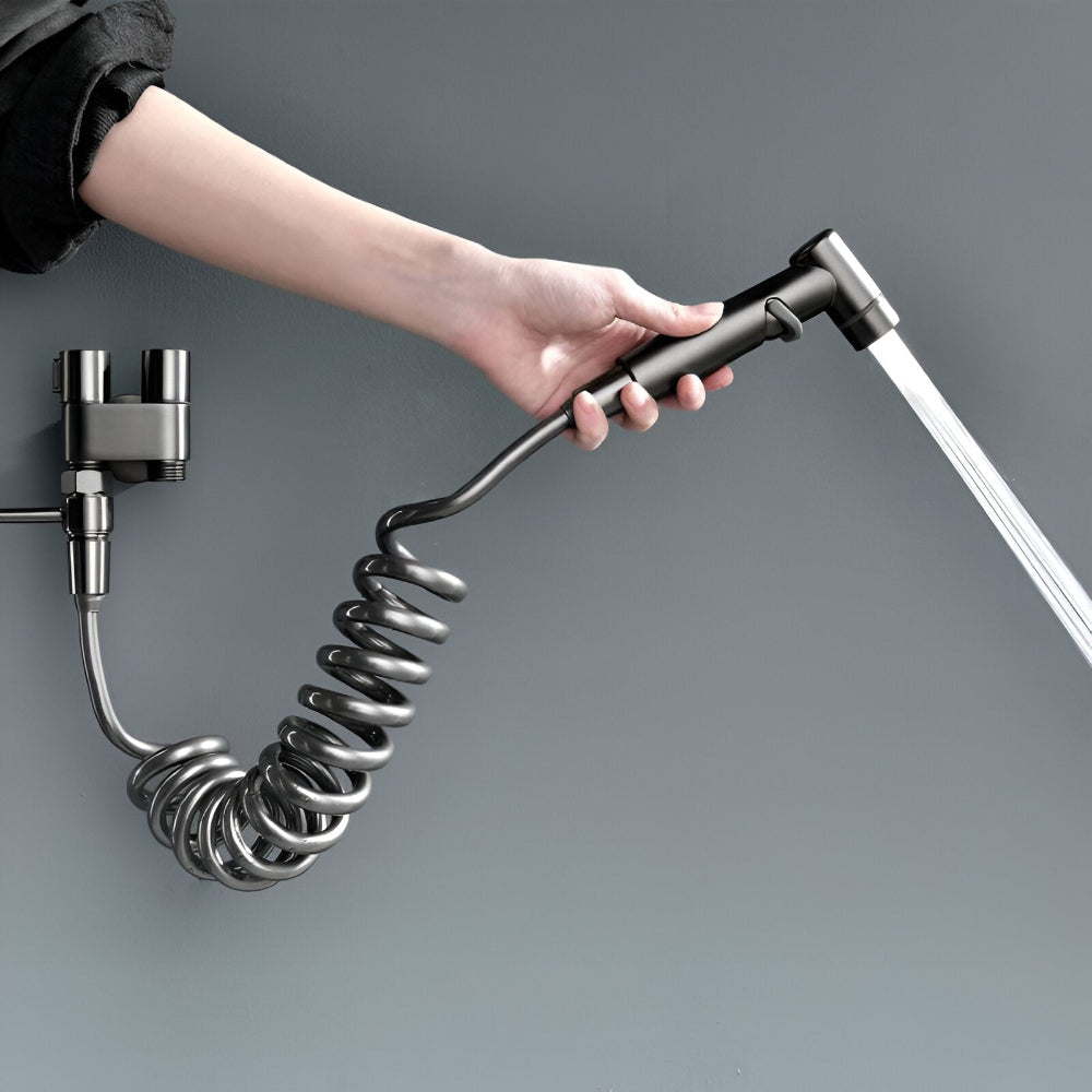 Toilet Bidet Shower Faucet Wall-Mounted Brass Hygienic Spray Cleaner