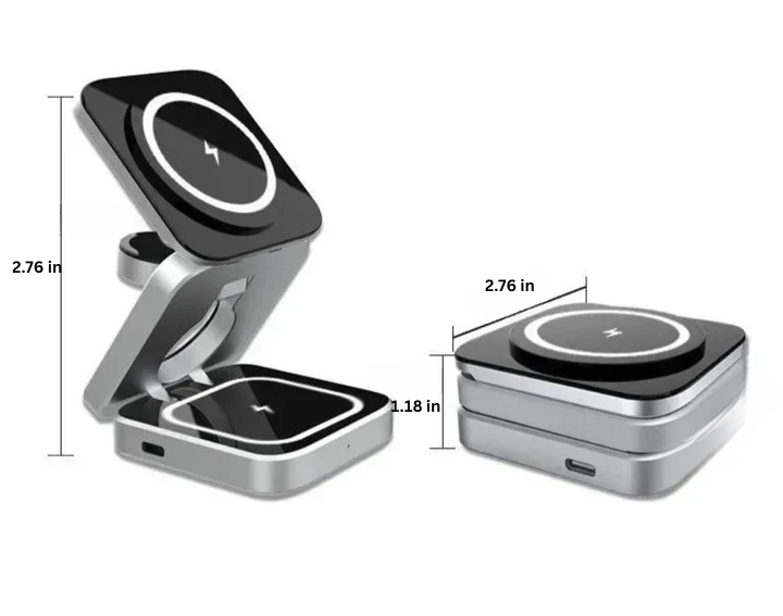 3-in-1 Wireless Fast Charger for Phone, Watch, and Earbuds