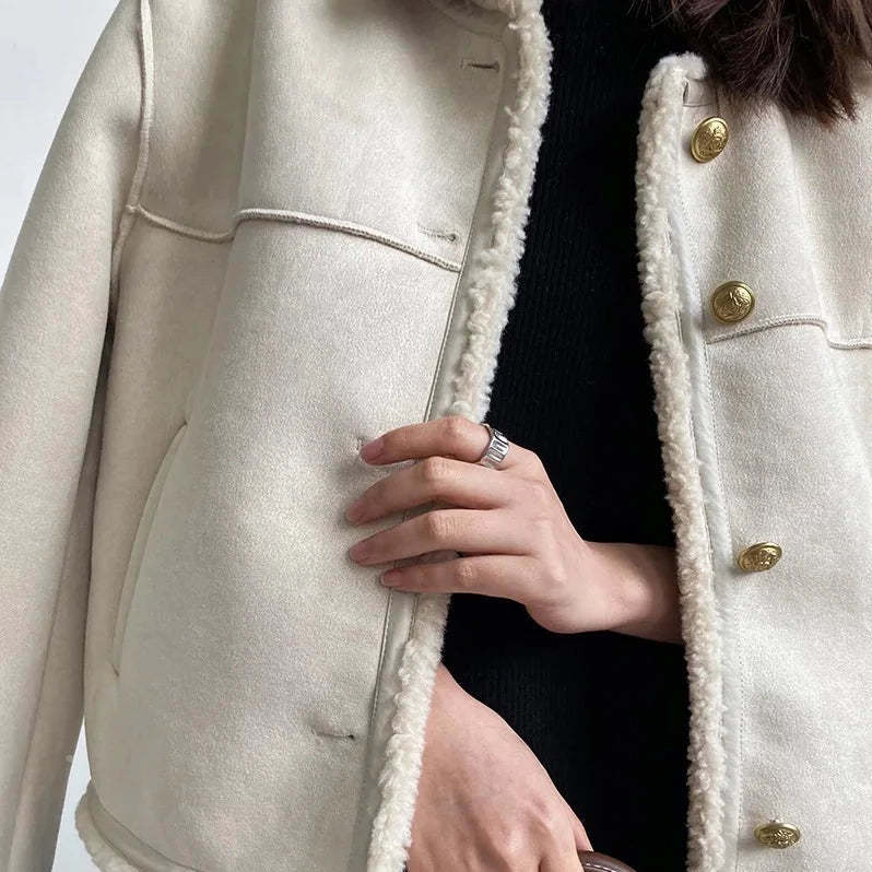 Veste en daim de luxe | Adèle™