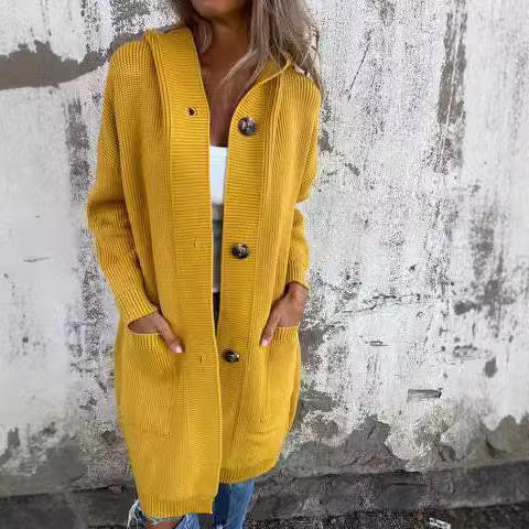 ELEONORA™|Manteau Tricoté à Capuche