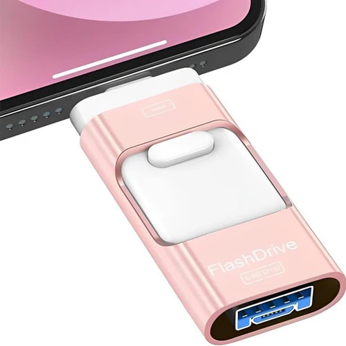32GB USB Flash Drive for iPhone and Android with Dual Connectors