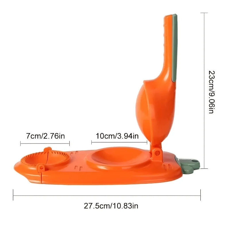 Dumpling Maker 2-in-1 Manual Press Machine for Wontons and Ravioli