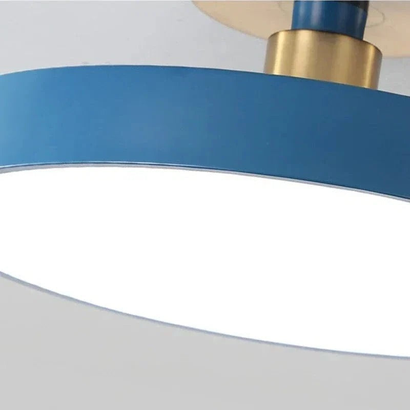 Flush Mount Rounded LED Ceiling Light White Surface Mounted