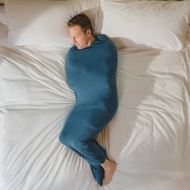 Adult Swaddle Blanket with Compression for Anxiety Relief and Restful Sleep