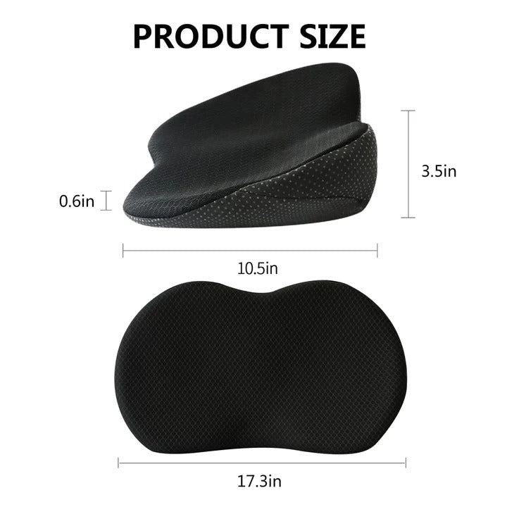 Ergonomic Memory Foam Car Booster Seat Cushion for Adult Comfort