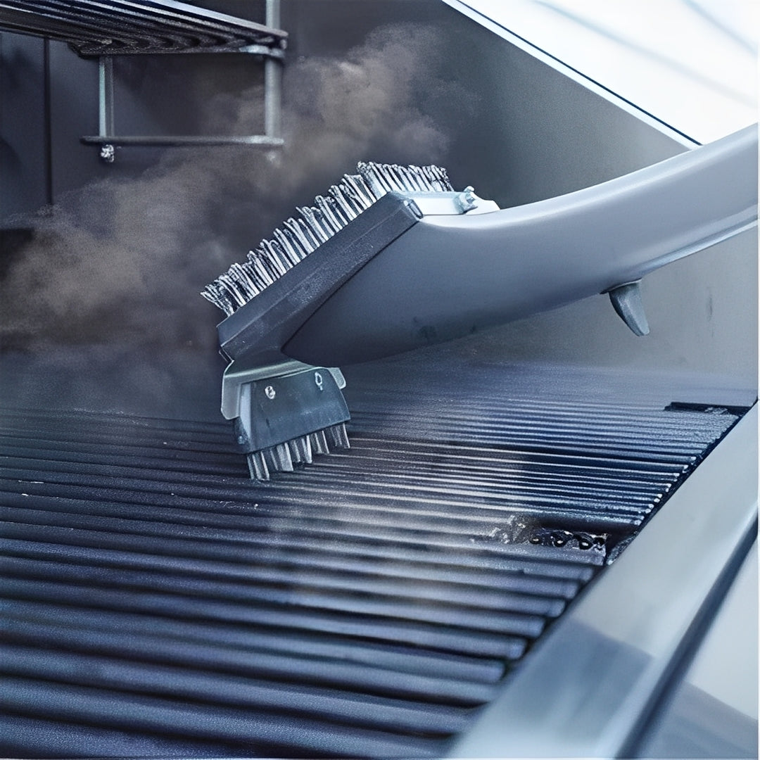 Steam Grill Cleaning Brush with Replaceable Heads and Scraper