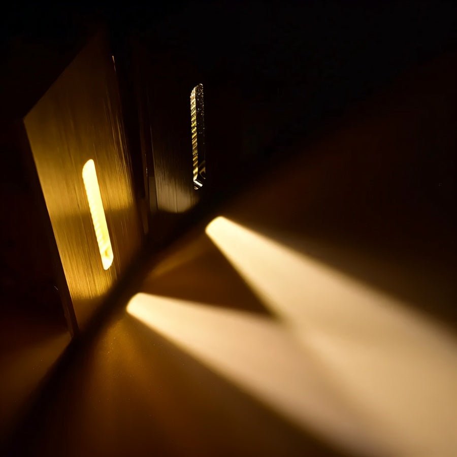 Recessed LED Wall Light With Matte Metal Finish