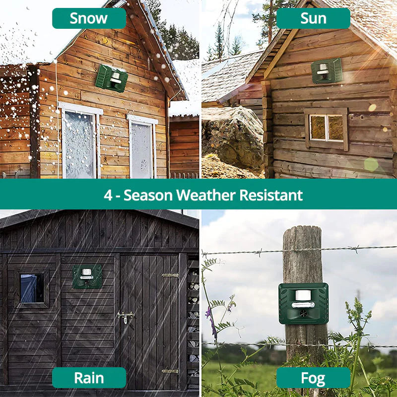 Ultrasonic Animal Repeller with Motion Sensor for Outdoor Pest Control