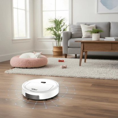 Robot Vacuum Cleaner With HEPA Filtration Ultra-Quiet Smart Cleaning