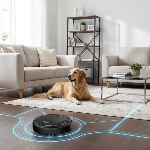Robot Vacuum Cleaner With HEPA Filtration Ultra-Quiet Smart Cleaning