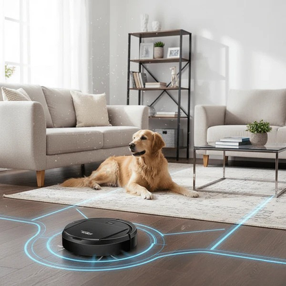 Robot Vacuum Cleaner With HEPA Filtration Ultra-Quiet Smart Cleaning