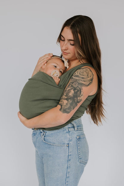 Stretchable Cotton Baby Carrier Shirt with Integrated Pouch