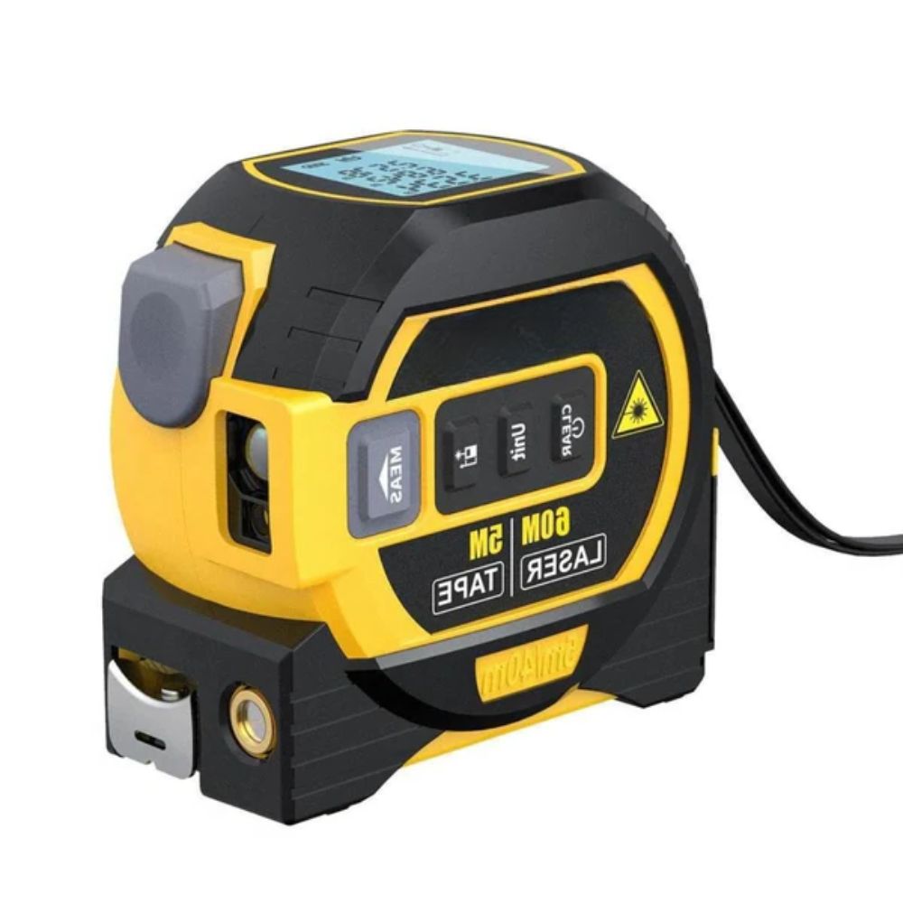 Infrared Laser Distance Meter 3-in-1 With Tape Measure and LCD Display