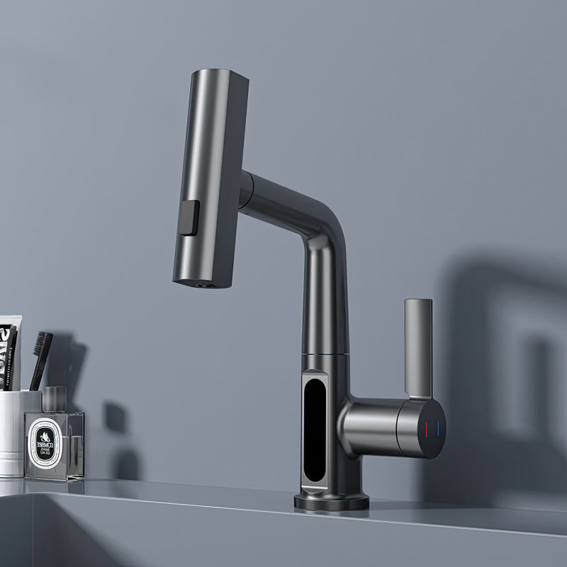 Digital Display Chrome Kitchen Faucet