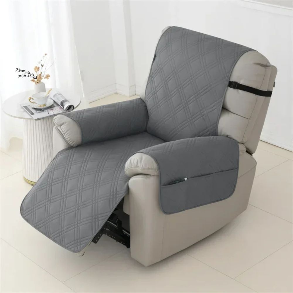 Waterproof Quilted Recliner Cover Pet-Friendly Armchair Slipcover