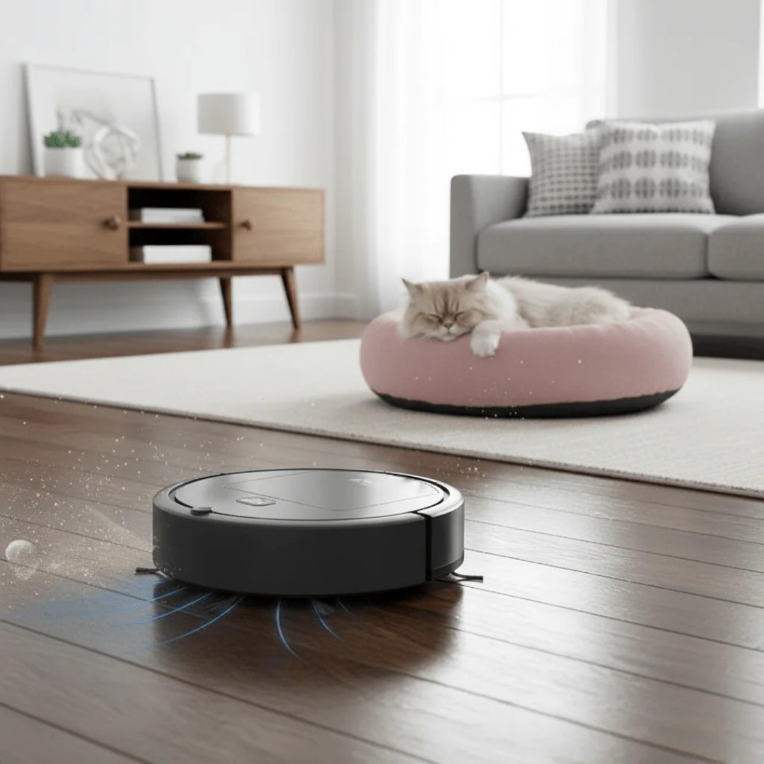 Robot Vacuum Cleaner With HEPA Filtration Ultra-Quiet Smart Cleaning