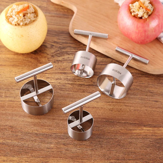 Stainless Steel Fruit Corer with T-Shaped Handle