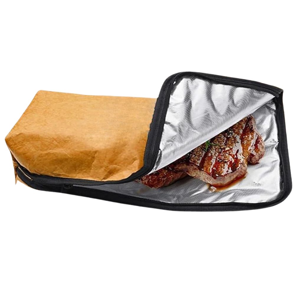 Insulated BBQ Meat Resting Blanket with Handle for Brisket & Turkey
