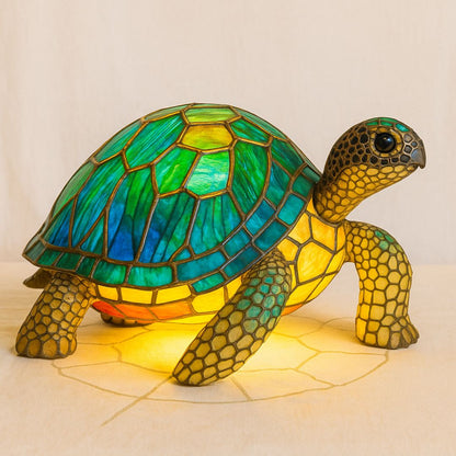 Handmade Turtle Lamp with Warm Light for Turtle Lovers Gift