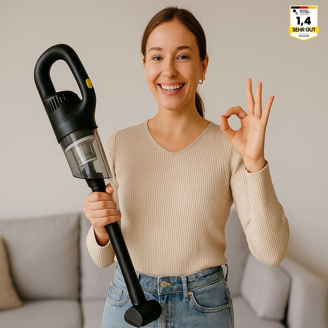 Cordless Handheld Vacuum Cleaner 3 kPa Suction with Accessories