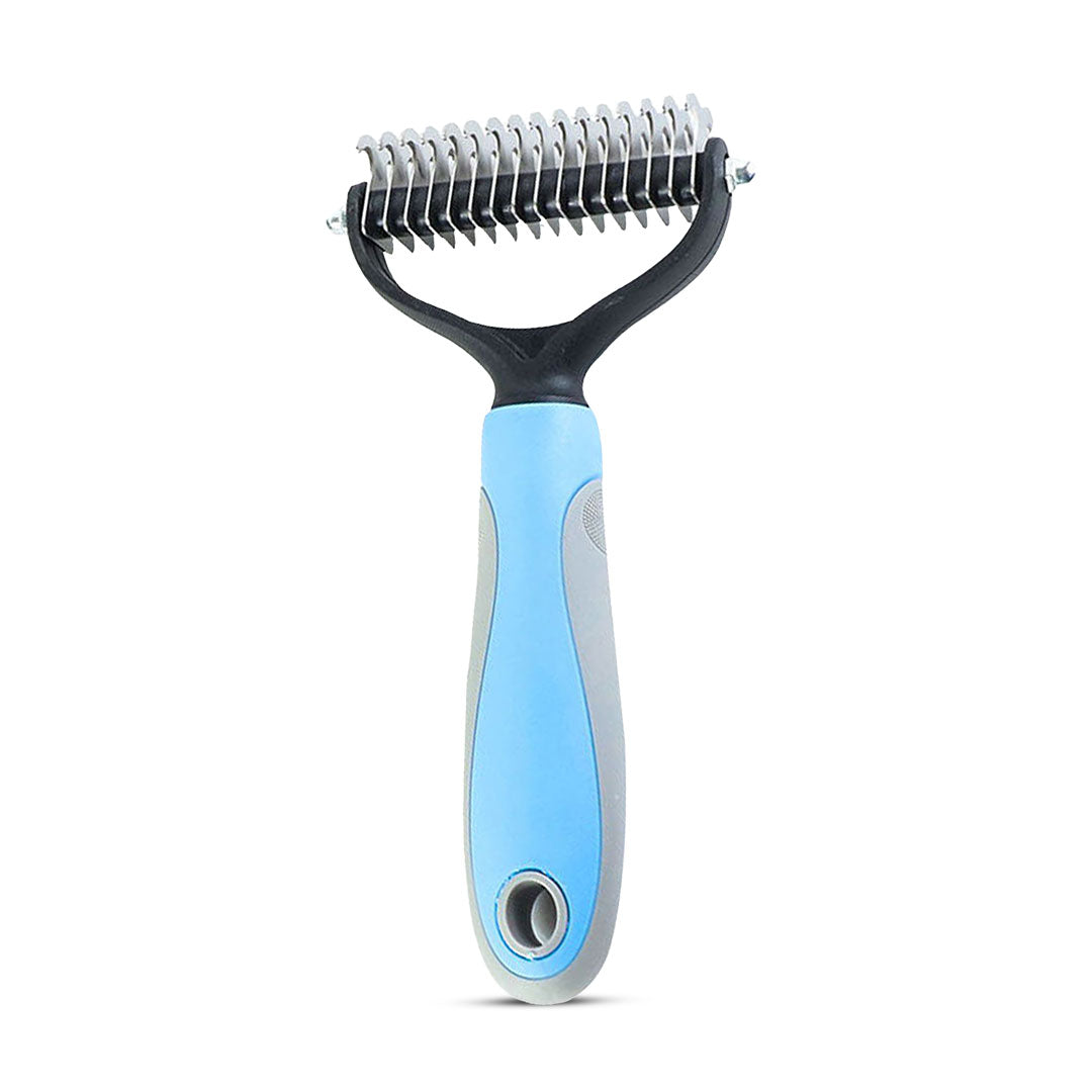 Two-Sided Detangling Pet Comb Stainless Steel Teeth for Cats Dogs