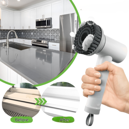 Electric Rotating Brush Cleaner for Home and Car Surfaces