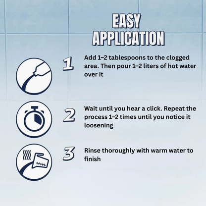 Powerful Drain Cleaner for Hair, Clogs & Odor Removal Fast