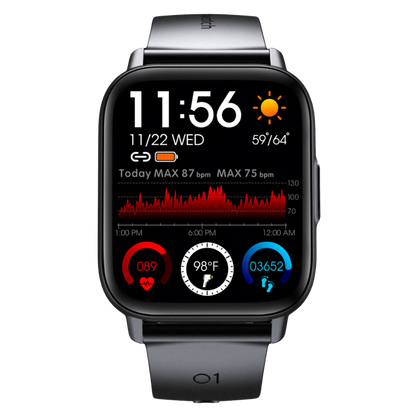 Fitness Smartwatch With Heart Rate, Blood Pressure, 24 Sport Modes
