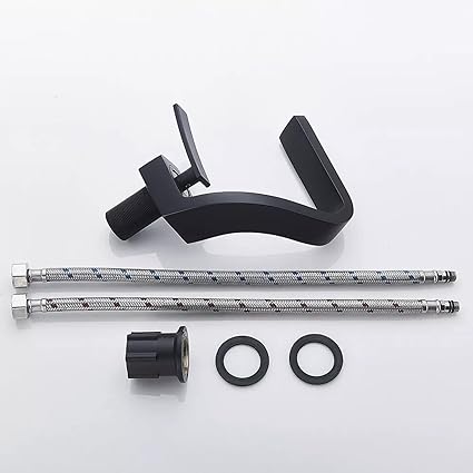 Modern Sleek Chrome Faucet With Waterfall Outlet