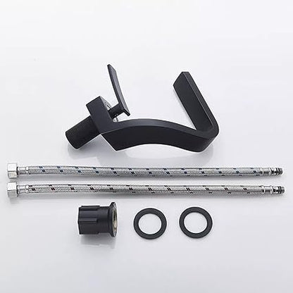 Modern Sleek Chrome Faucet With Waterfall Outlet