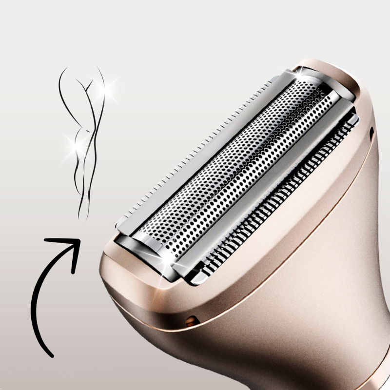 Sleek Dual Head Electric Razor with LED Indicators