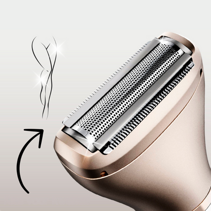 Sleek Dual Head Electric Razor with LED Indicators