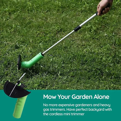 Cordless Mini Weed Trimmer Lightweight Handheld Grass Cutter Tool