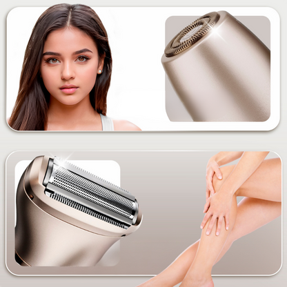 Sleek Dual Head Electric Razor with LED Indicators