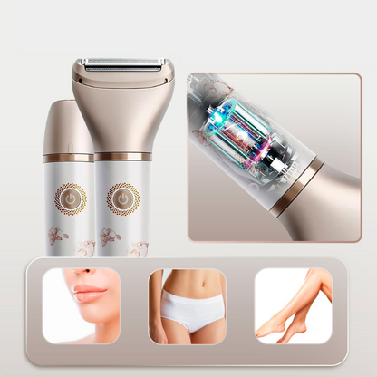 Sleek Dual Head Electric Razor with LED Indicators