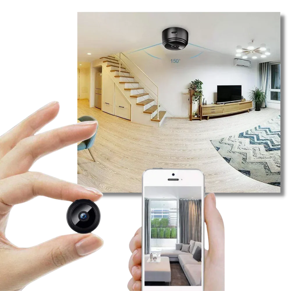 Wireless Mini Surveillance Camera with Night Vision and Motion Detection