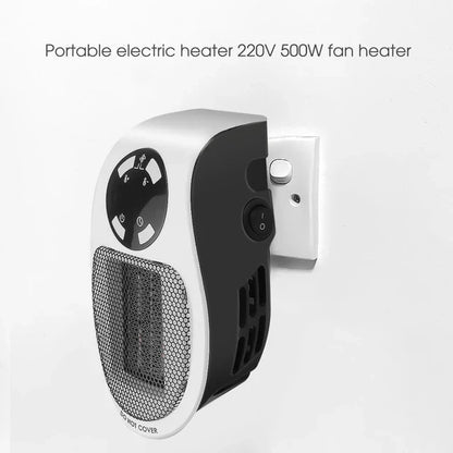 Portable 500W Mini Electric Heater Compact Quiet Energy Saving