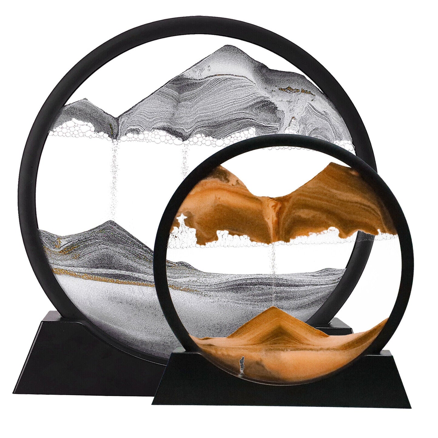 Modern Multicolored Sand Art Sculpture